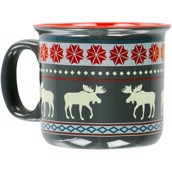 Moose Fair Isle Ceramic Mug 350 ml