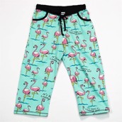 LazyOne Womens Flamingo Looong Day Capri PJ Trousers