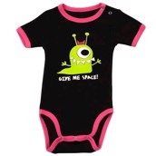 LazyOne Girls Give Me Space Babygrow Vest