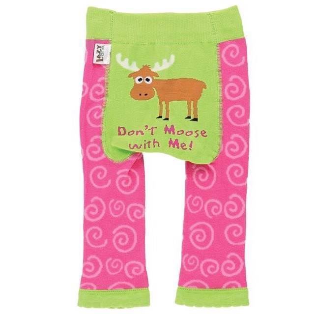 LazyOne Girls Don\'t Moose with Me Infant Leggings