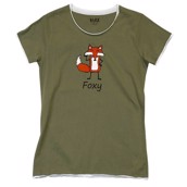 LazyOne Womens Foxy Fitted PJ T Shirt