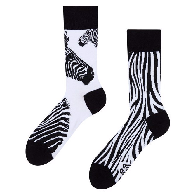Humor sokker voksen - ZEBRA, size 39-42