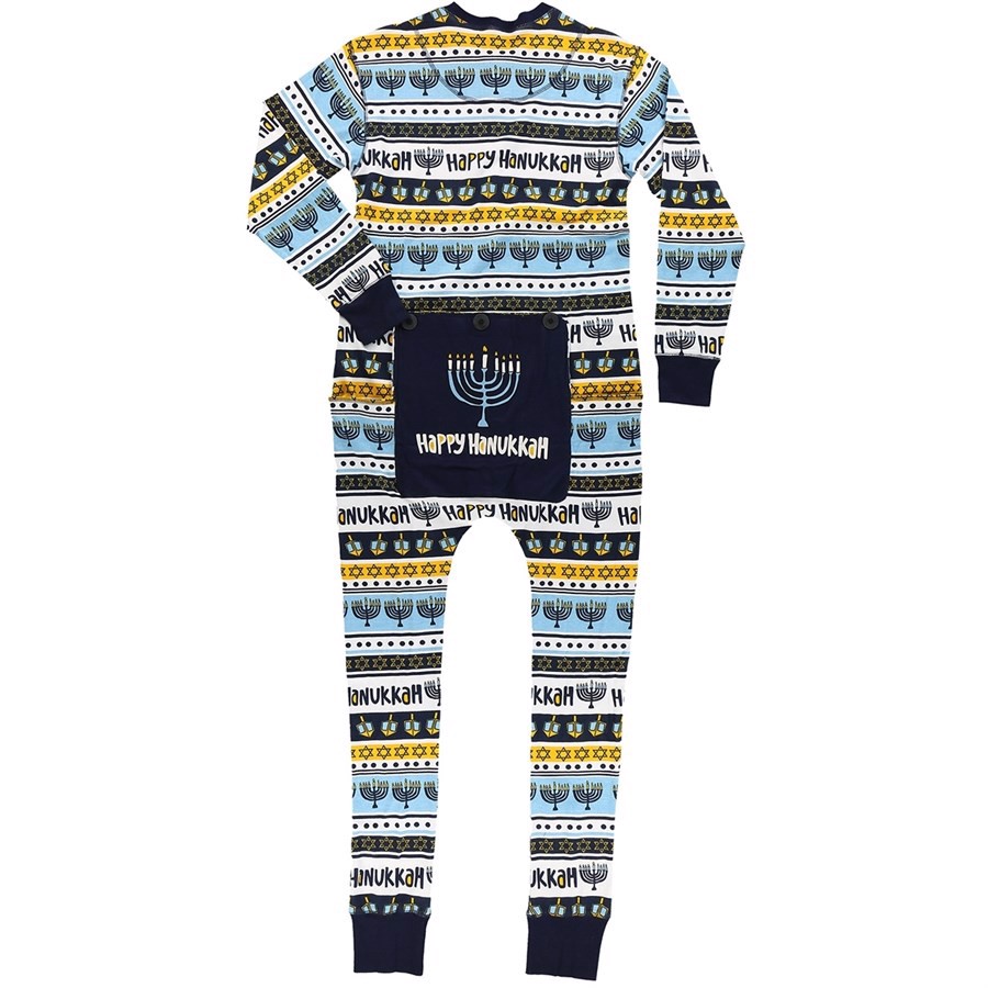 Hanukkah Flapjack Onesie, Adult Small