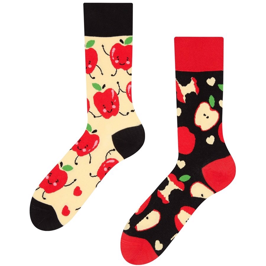 Humor sokker voksen - APPLES, size 35-38