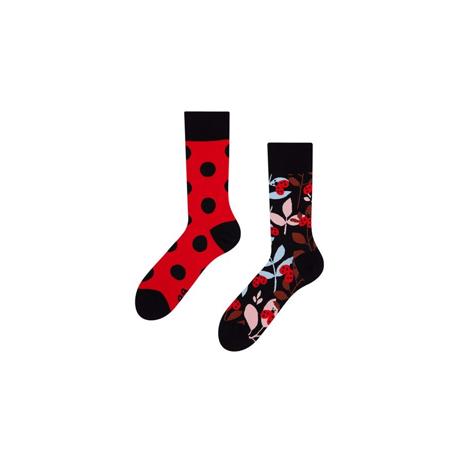 Humor sokker voksen - LADYBUG, size 35-38