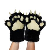 Black Bear Paw Mitts, Adult Large