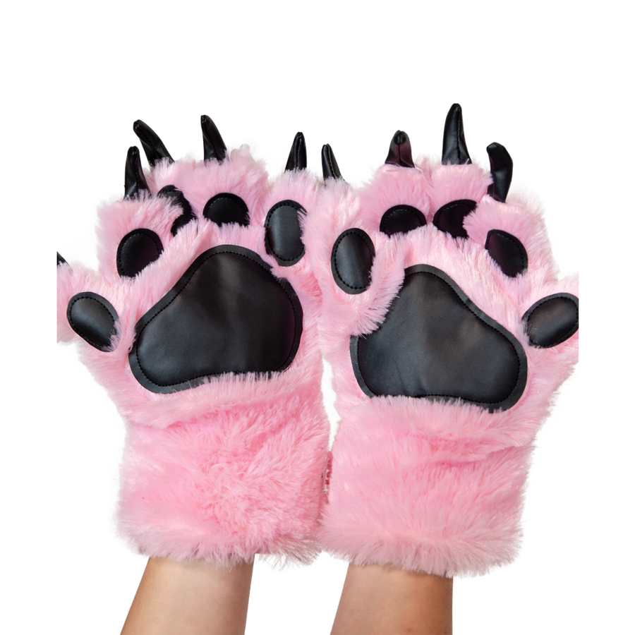 Pink Paw Mitts, Child Medium