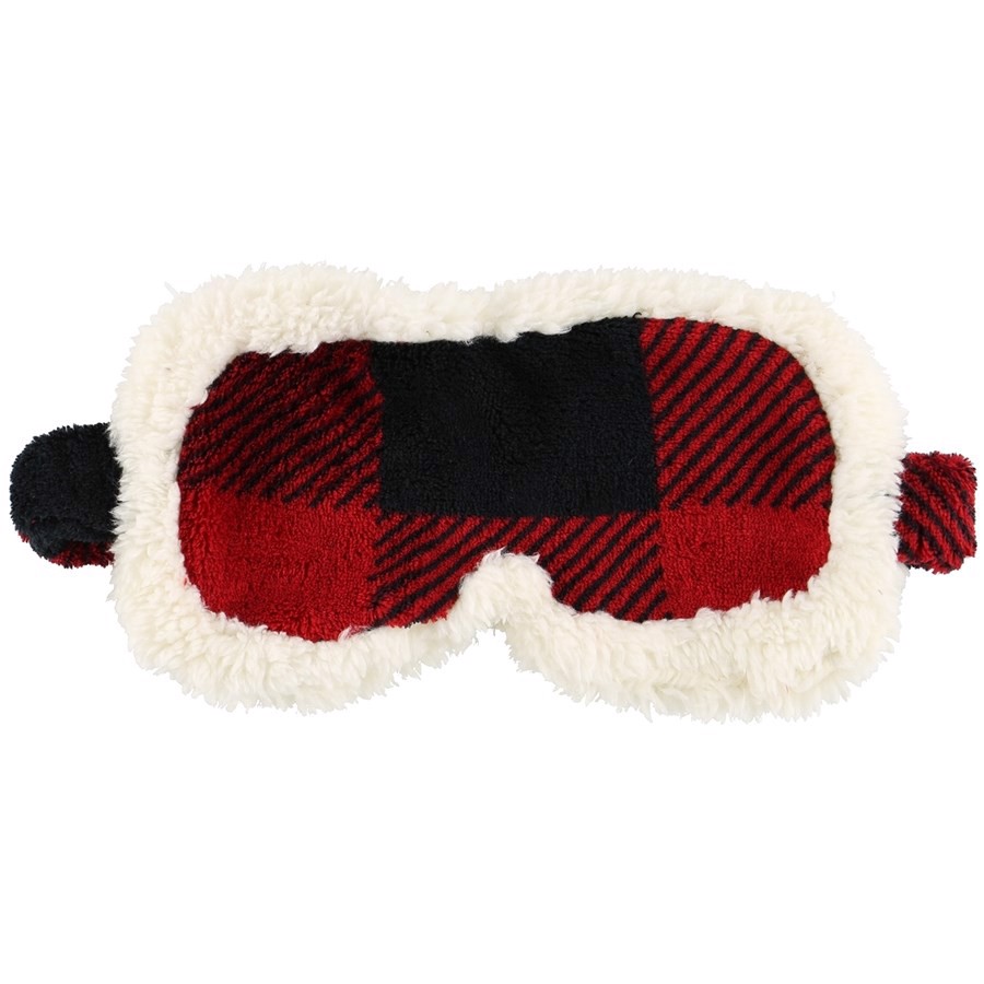 Red Plaid Sleep Mask