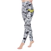 Sketch Wonder Woman High Waist Ladies Leggings, Adult Onesize