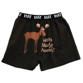 LazyOne Wanna Moose Around? Mens Boxer Shorts