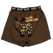 LazyOne Going Commando Moose Mens Boxer Shorts