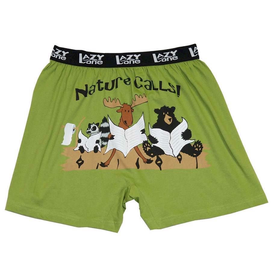 LazyOne Nature Calls Mens Boxer Shorts