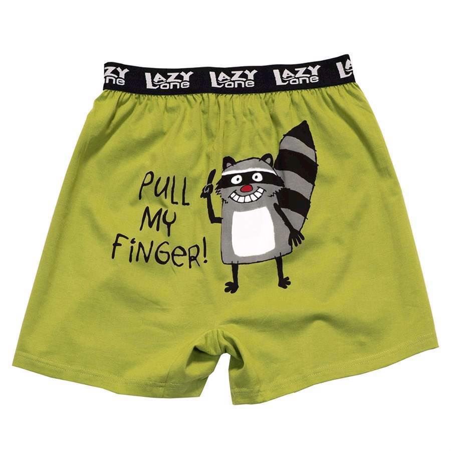 LazyOne Pull My Finger Mens Boxer Shorts