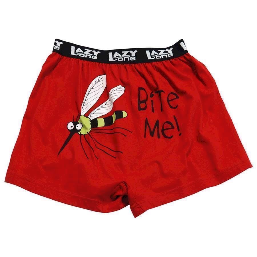 LazyOne Bite Me Mosquito Mens Boxer Shorts