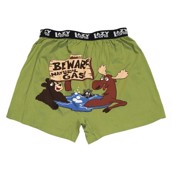 LazyOne Beware of Natural Gas Mens Boxer Shorts