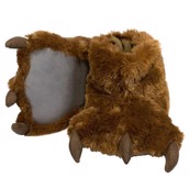 LazyOne Unisex Brown Bear Paw Slipper