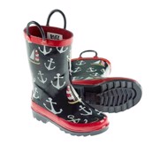 LazyOne Unisex Nautical Rain Boots Kids