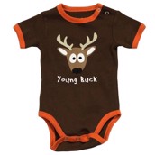 LazyOne Boys Young Buck Babygrow Vest