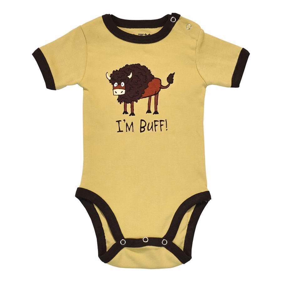 LazyOne Boys Buffs Babygrow Vest