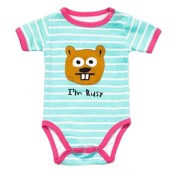 LazyOne Girls I'm Busy Babygrow Vest