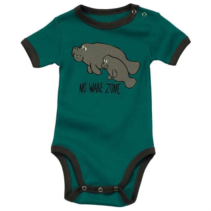 LazyOne Unisex No Wake Zone Manatee Babygrow Vest