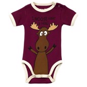 LazyOne Girls I Moose Have a Hug Babygrow Vest