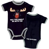 LazyOne Boys May The Forest Be With You Babygrow Vest