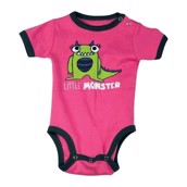LazyOne Girls Little Monster Babygrow Vest