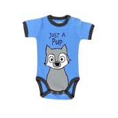 LazyOne Unisex boys Wolf just a Pup Babygrow Vest