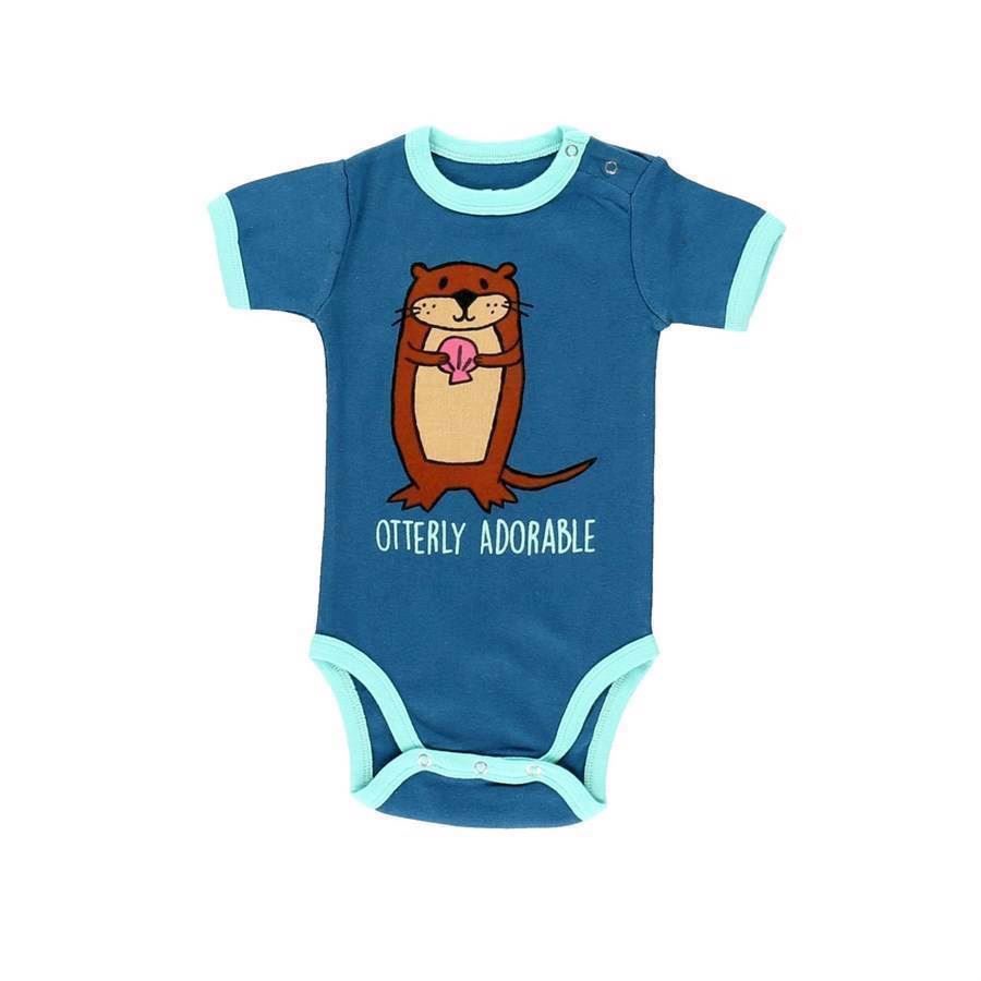 LazyOne Unisex Otterly Cute Babygrow Vest