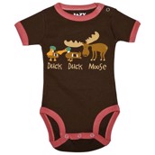 LazyOne Girls Duck Duck Moose Babygrow Vest