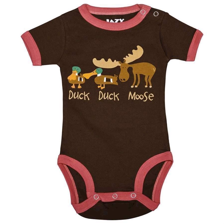 LazyOne Girls Duck Duck Moose Babygrow Vest