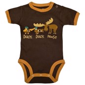 LazyOne Boys Duck Duck Moose Babygrow Vest