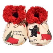 LazyOne Unisex Happy Camper Fuzzy Feet Slippers