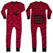 LazyOne Unisex I Dont Horse Around Flapjack Onesie