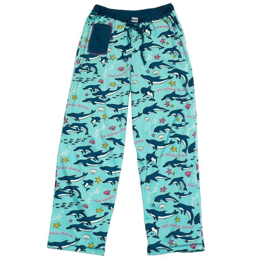 LazyOne Womens No Wake Zone Dolphin PJ Trousers