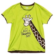 LazyOne Womens Giraffe Looong Day PJ TShirt