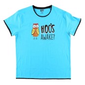 LazyOne Womens Hoo's Awake PJ TShirt