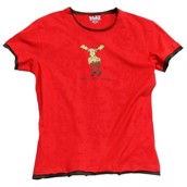 LazyOne Womens Chocolate Moose PJ TShirt