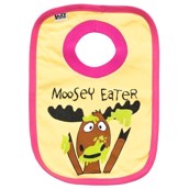 LazyOne Girls Moosey Eater Baby Bib