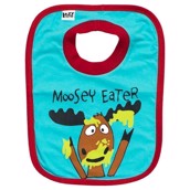 LazyOne Boys Moosey Eater Baby Bib