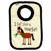 LazyOne Unisex Eat Like a Horse Baby Bib