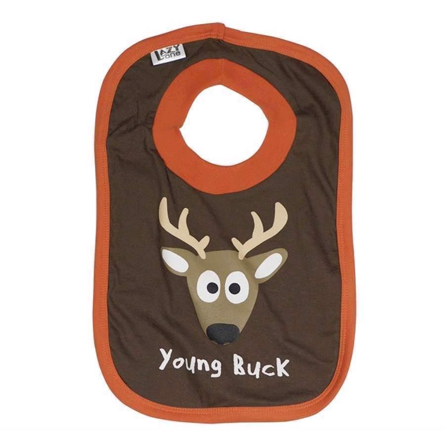 LazyOne Boys Young Buck Baby Bib