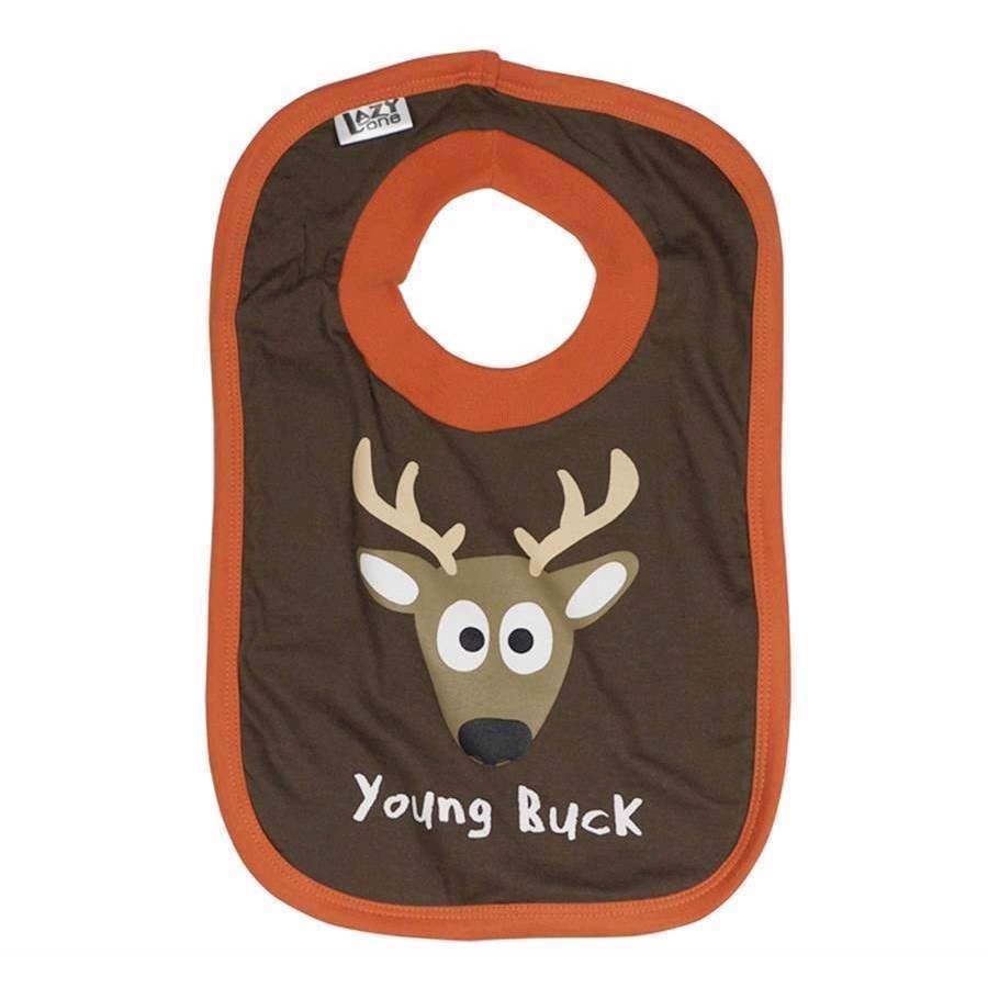 LazyOne Boys Young Buck Baby Bib