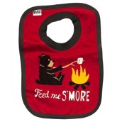 LazyOne Boys Bear Feed Me SMore Baby Bib