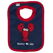 LazyOne Boys Butter Me Up Baby Bib