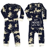 LazyOne Boys Classic Moose Blue Flapjack Infant