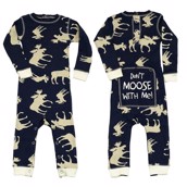 LazyOne Boys Classic Moose Blue Flapjack Infant