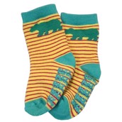 LazyOne Girls Bear Stripe Infant Socks