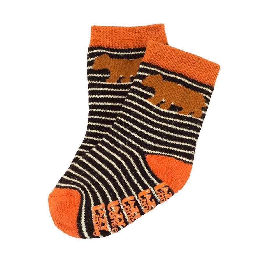 LazyOne Boys Bear Stripe Infant Socks